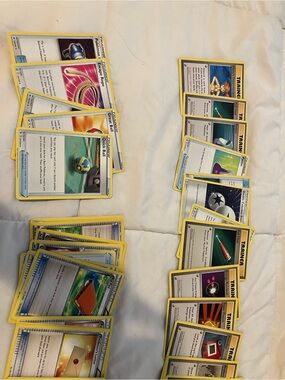 Pokémon Trainer and Item Card Lot - Yellow Border